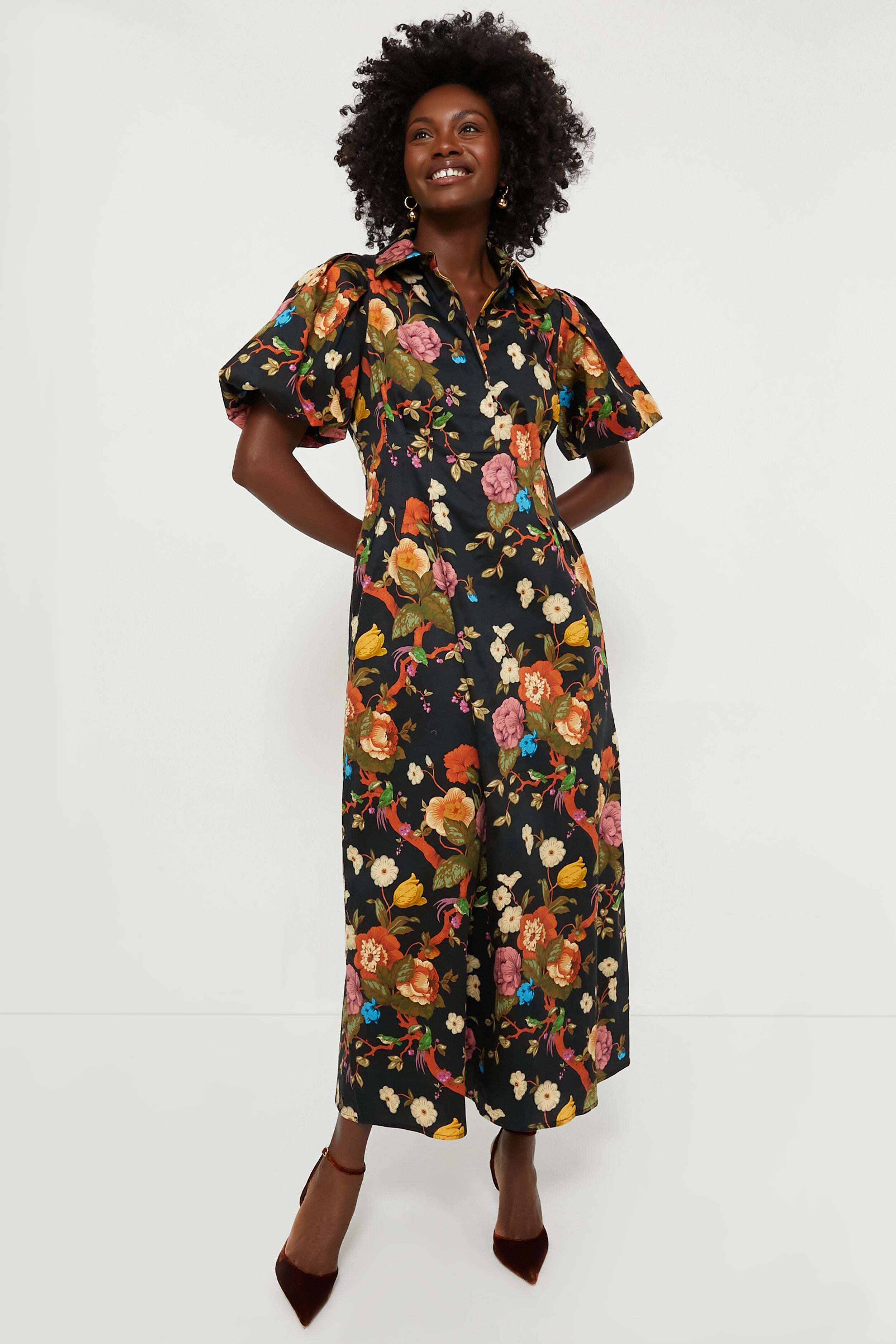 Baroque Floral Delaney Dress