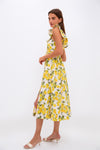 Lemon Blanca Midi Dress