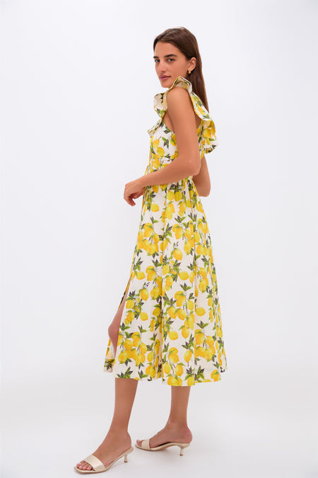 Lemon Blanca Midi Dress
