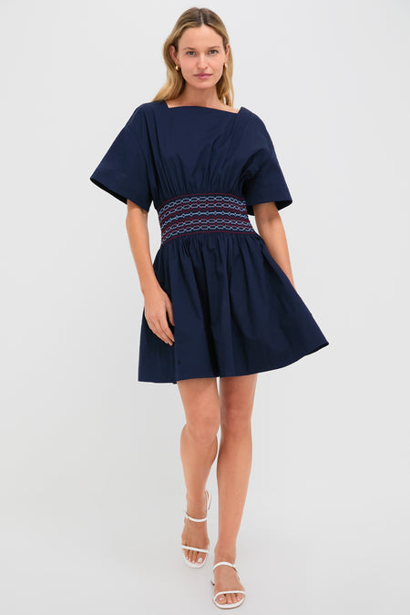 Navy Amy Mini Dress