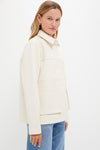 Ivory Telsey Faux Leather Jacket