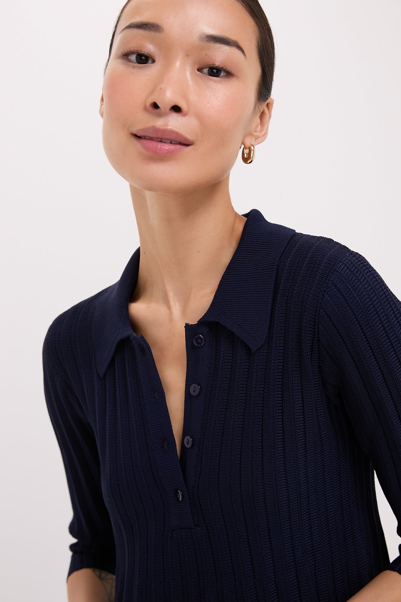 Navy Knit Landry Dress