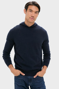 Navy Cashmere Hoodie