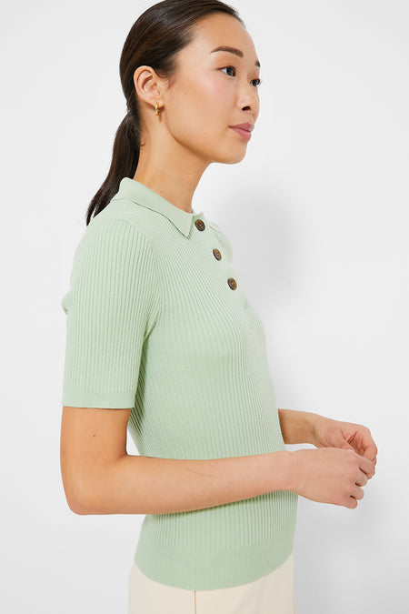 Mint Olivia Rib Knit Polo