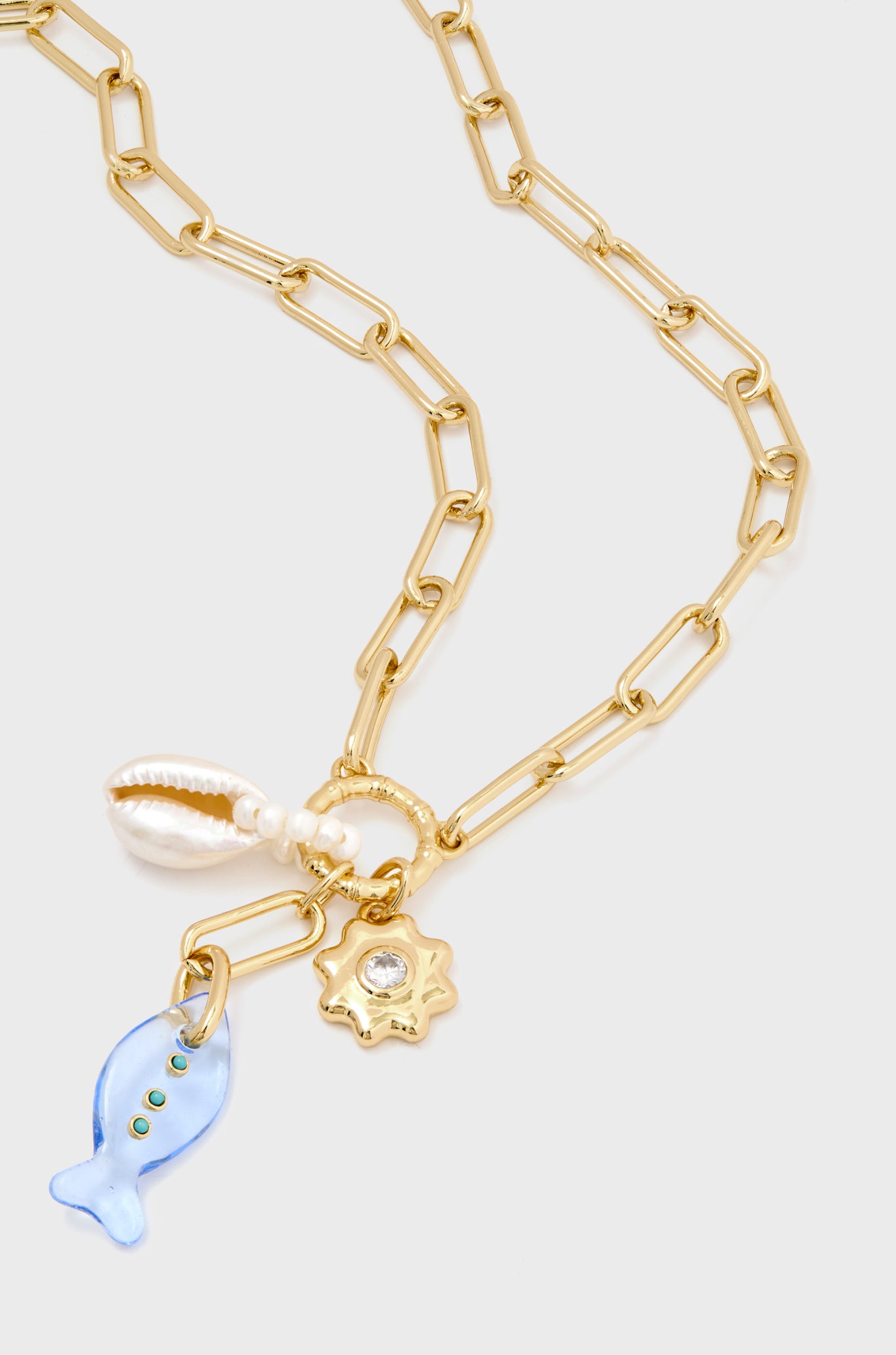 Gold Alexi Charm Necklace