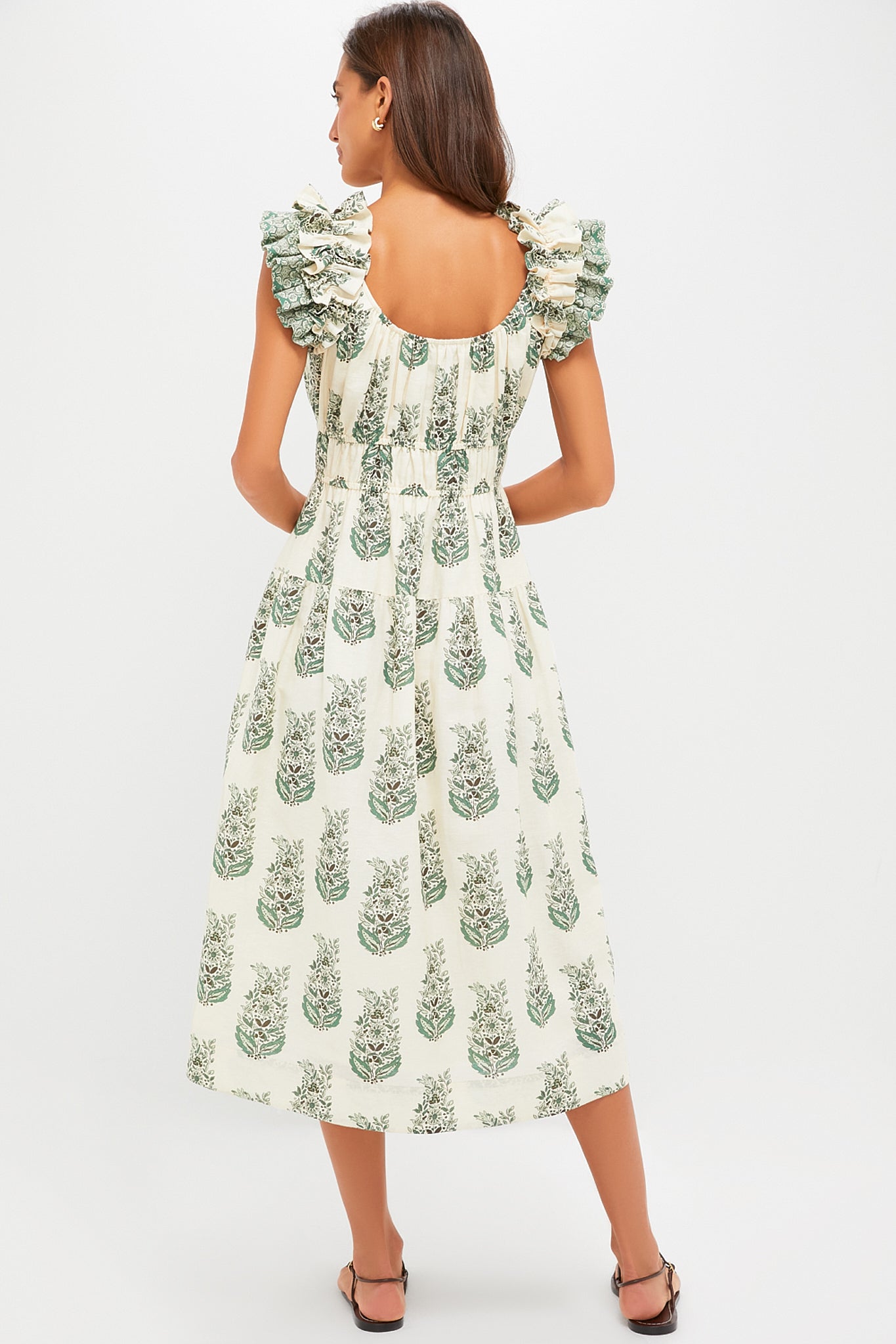 Jade Terrace Cotton Linen Liana Dress