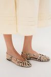 Snakeskin Leather Anabel Sandals