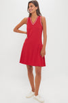 Red Pique Kember Walking Dress
