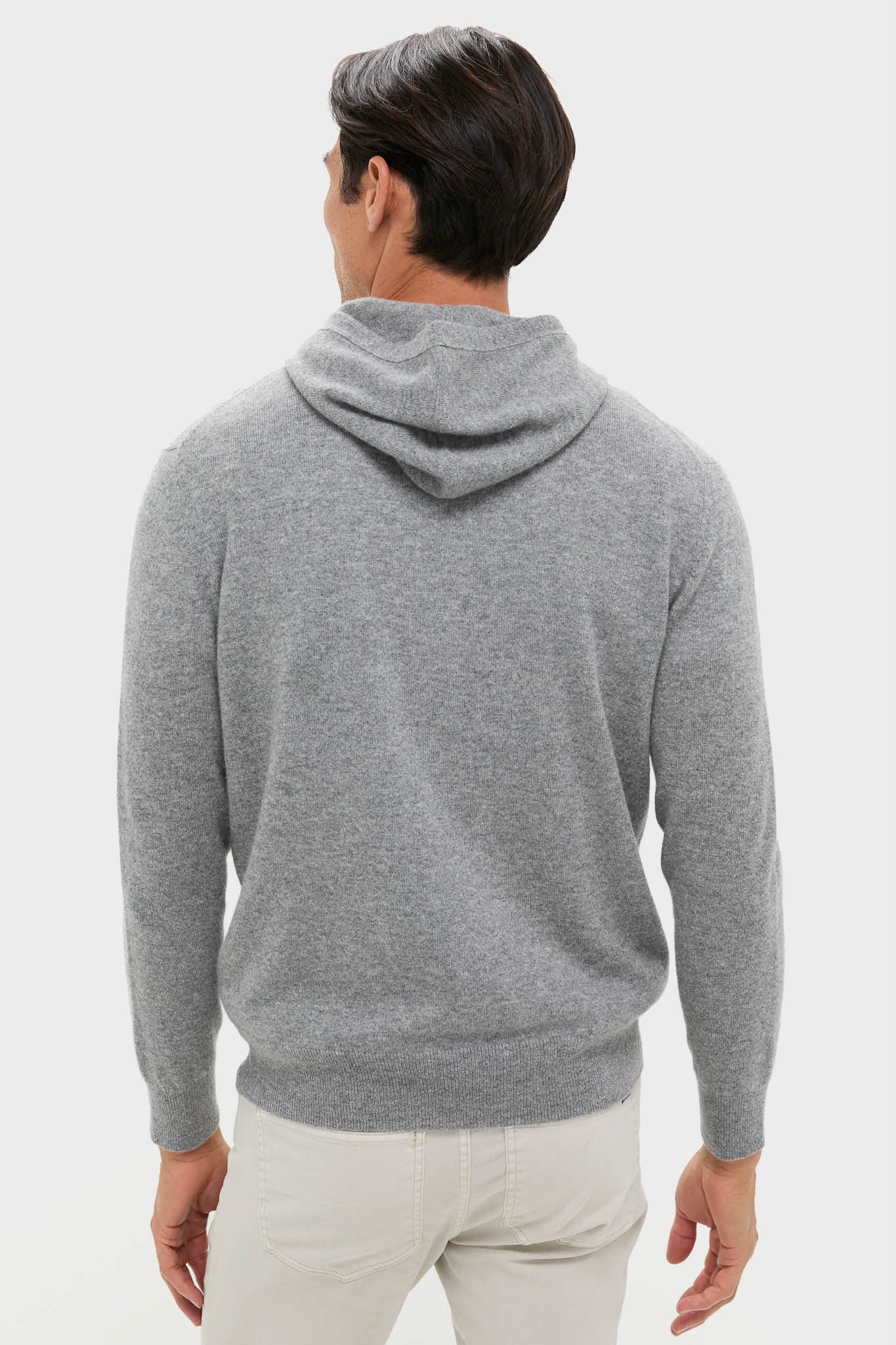 Gray Cashmere Hoodie