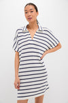 French Stripe Maren Mini Polo Dress