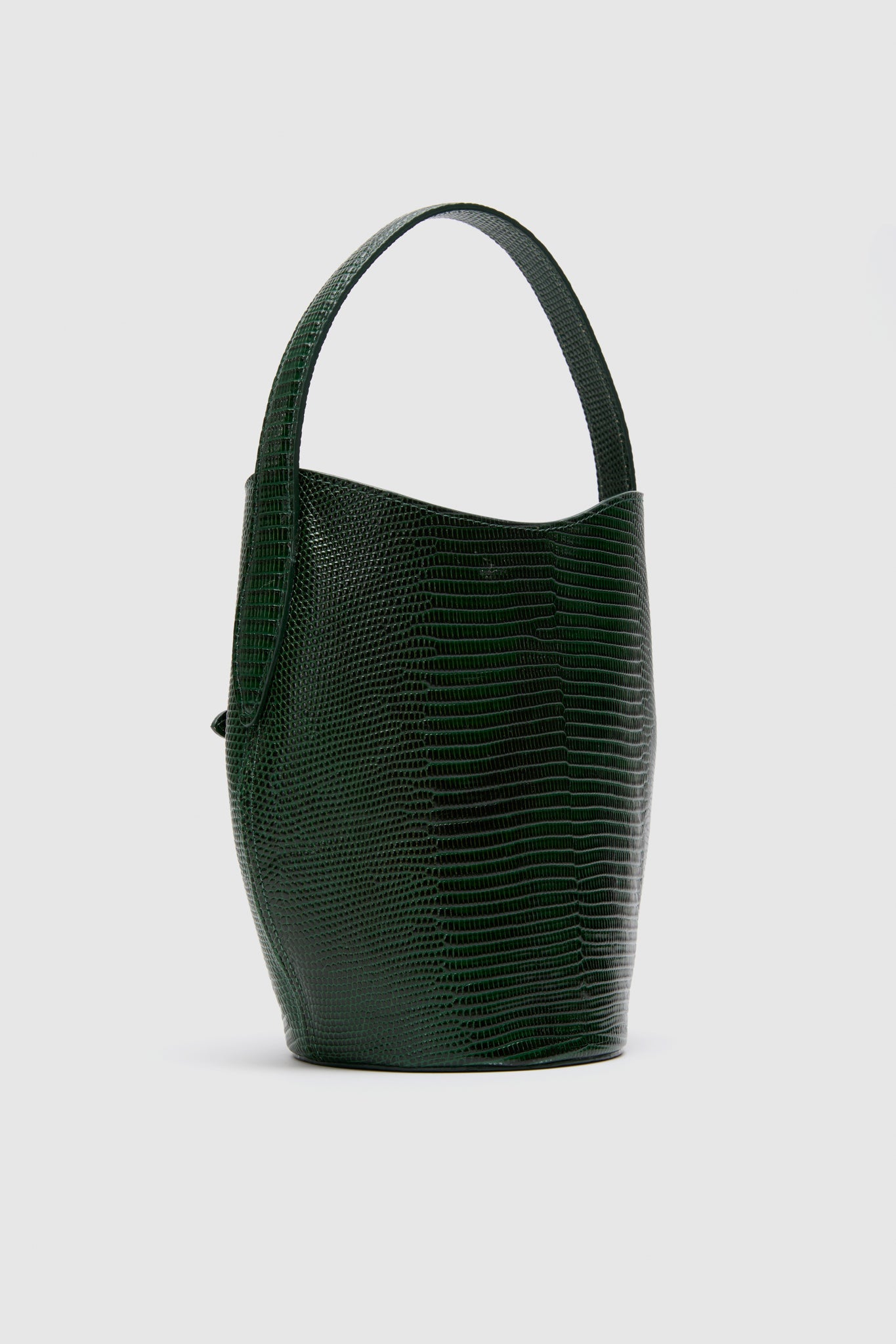 Emerald Mini Belted Bucket Bag