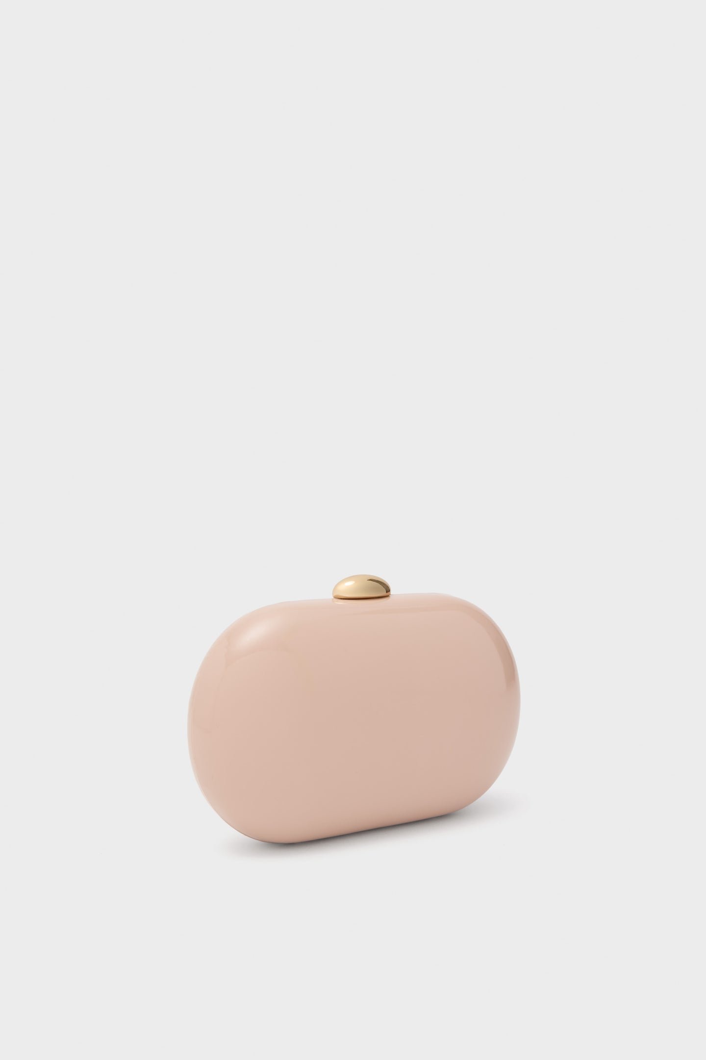 Latte Patent Selena Clutch Bag