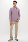 Three Springs Stripe Long Sleeve Movement Polo