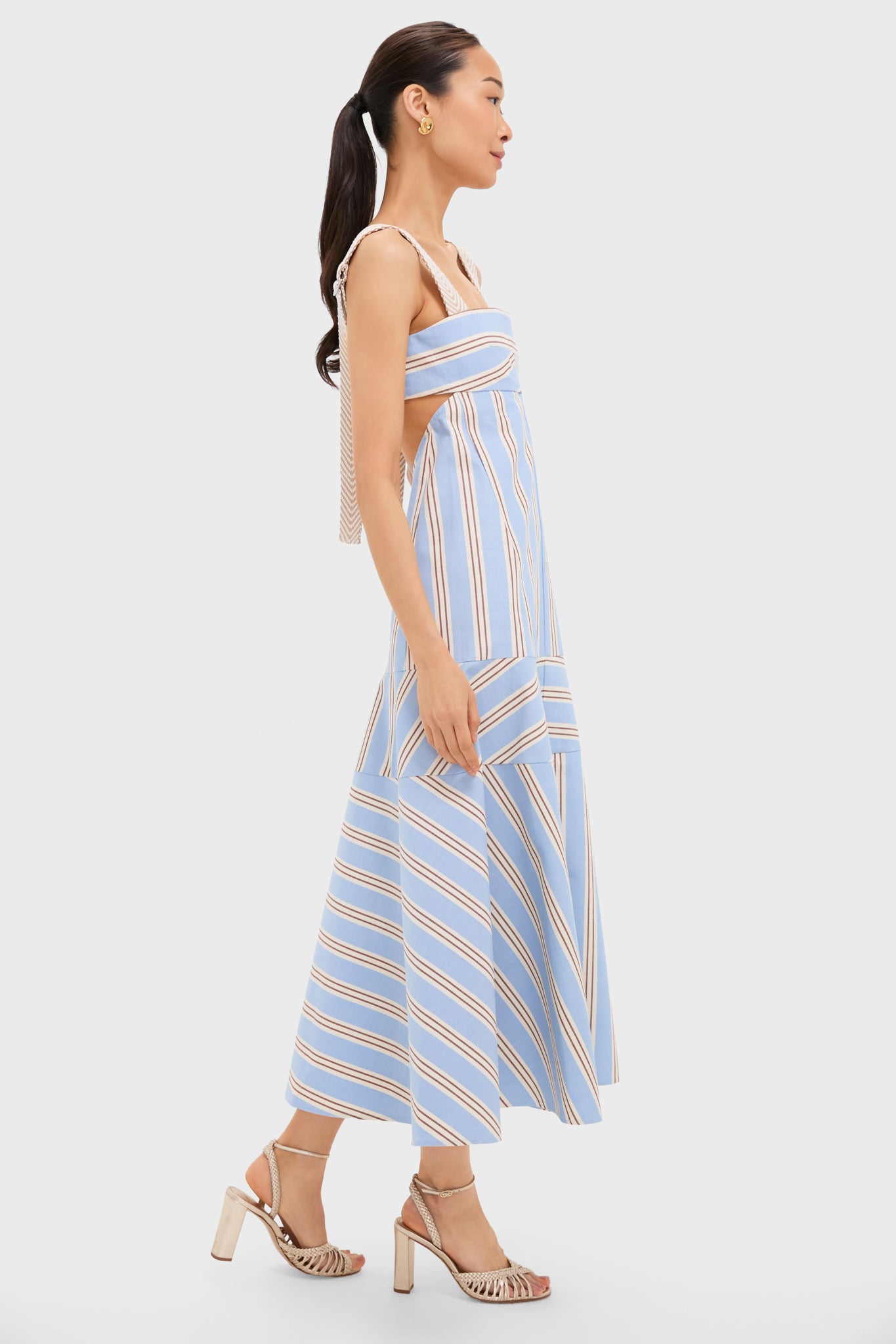 Havana Stripe Talette Dress