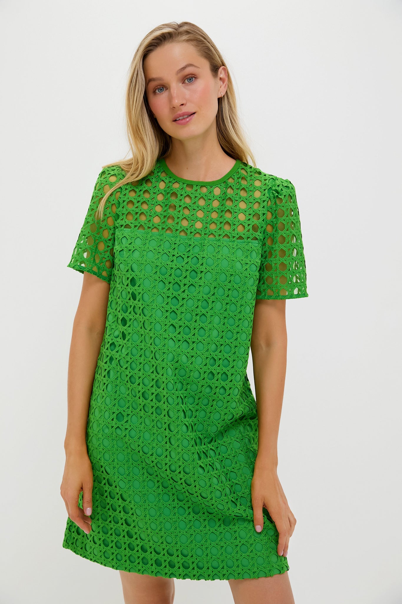 Green Cane Lace Janelle Dress