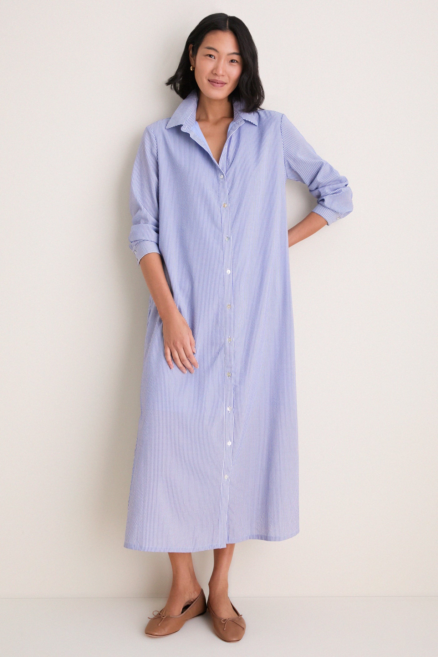 Blue Stripe Griffin Dress