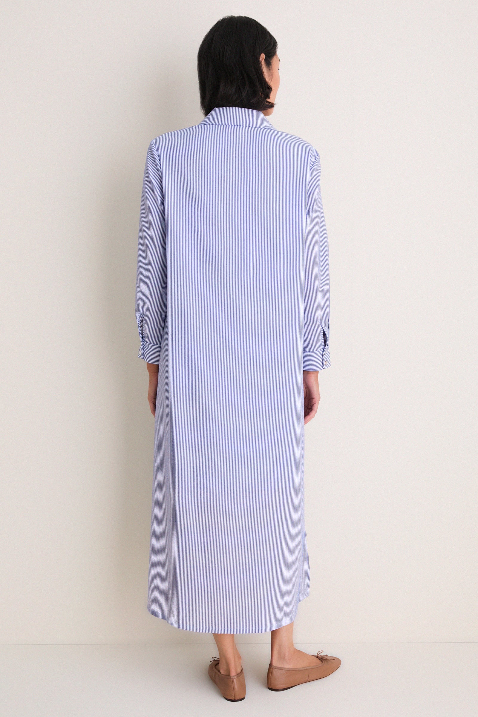 Blue Stripe Griffin Dress