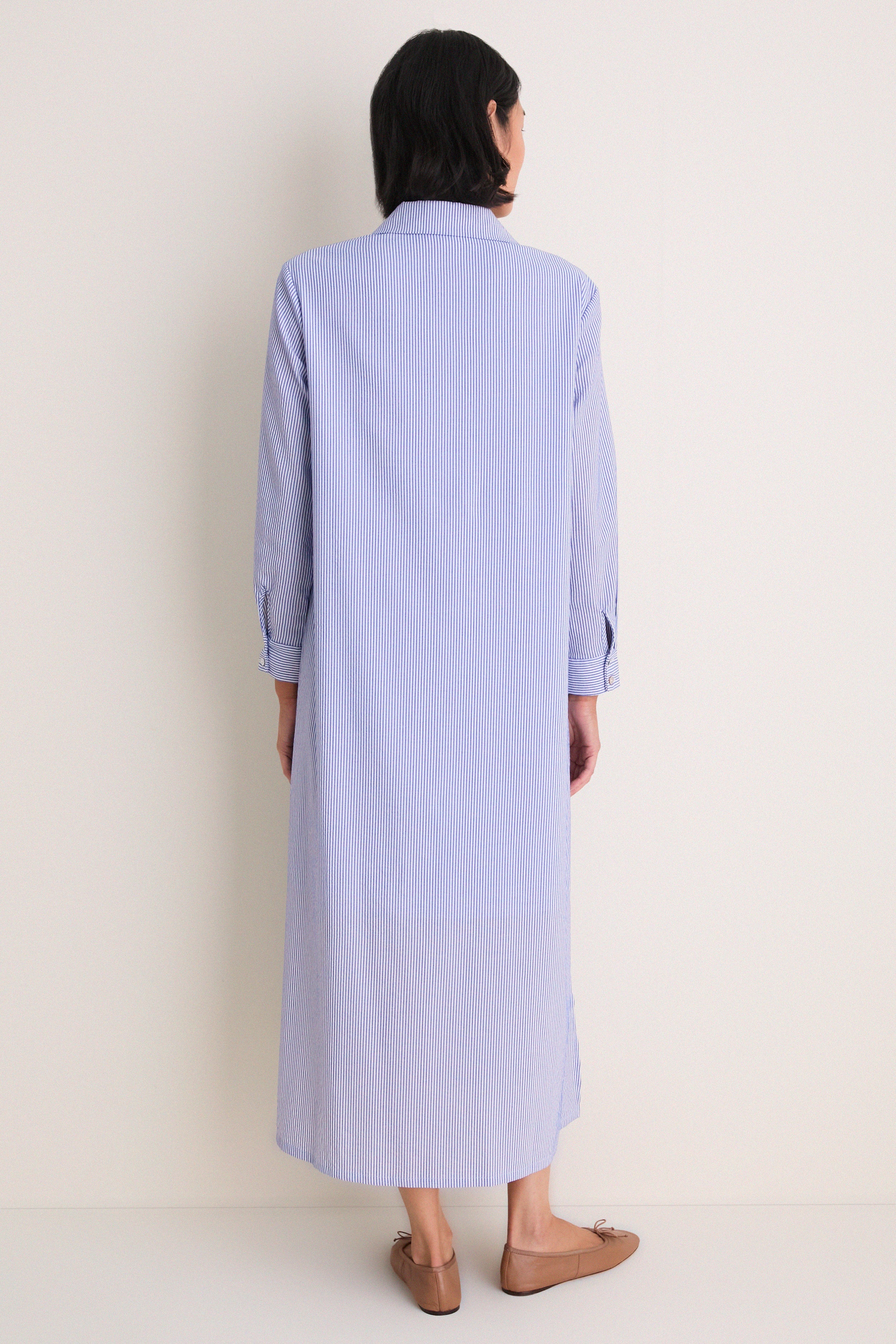 Blue Stripe Griffin Dress