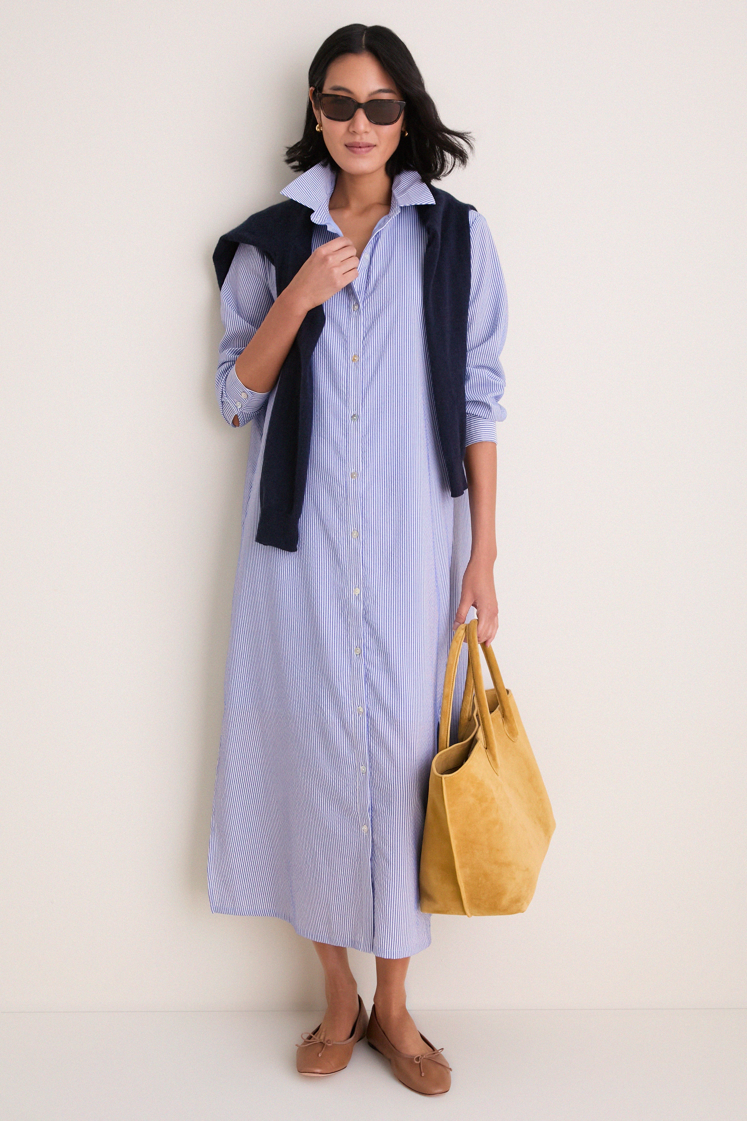 Blue Stripe Griffin Dress