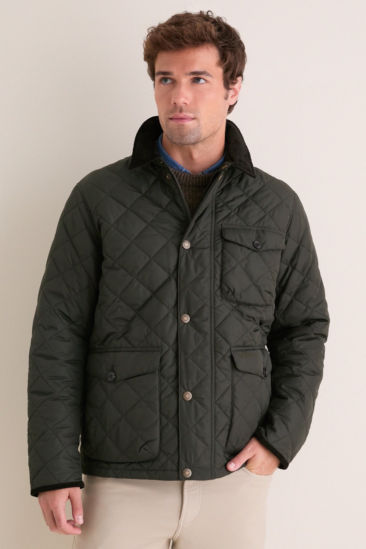 Sage Hornby Quilted Jacket