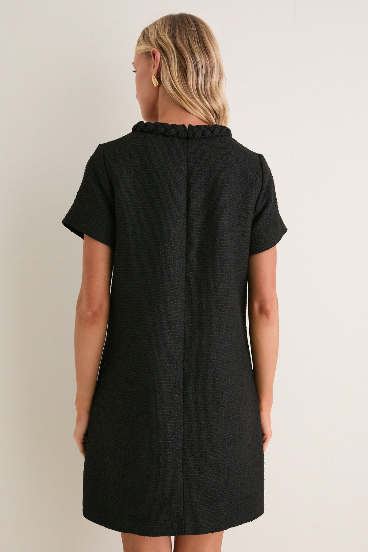Black Tweed Jackie Dress