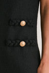 Black Tweed Jackie Dress