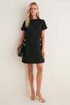 Black Tweed Jackie Dress