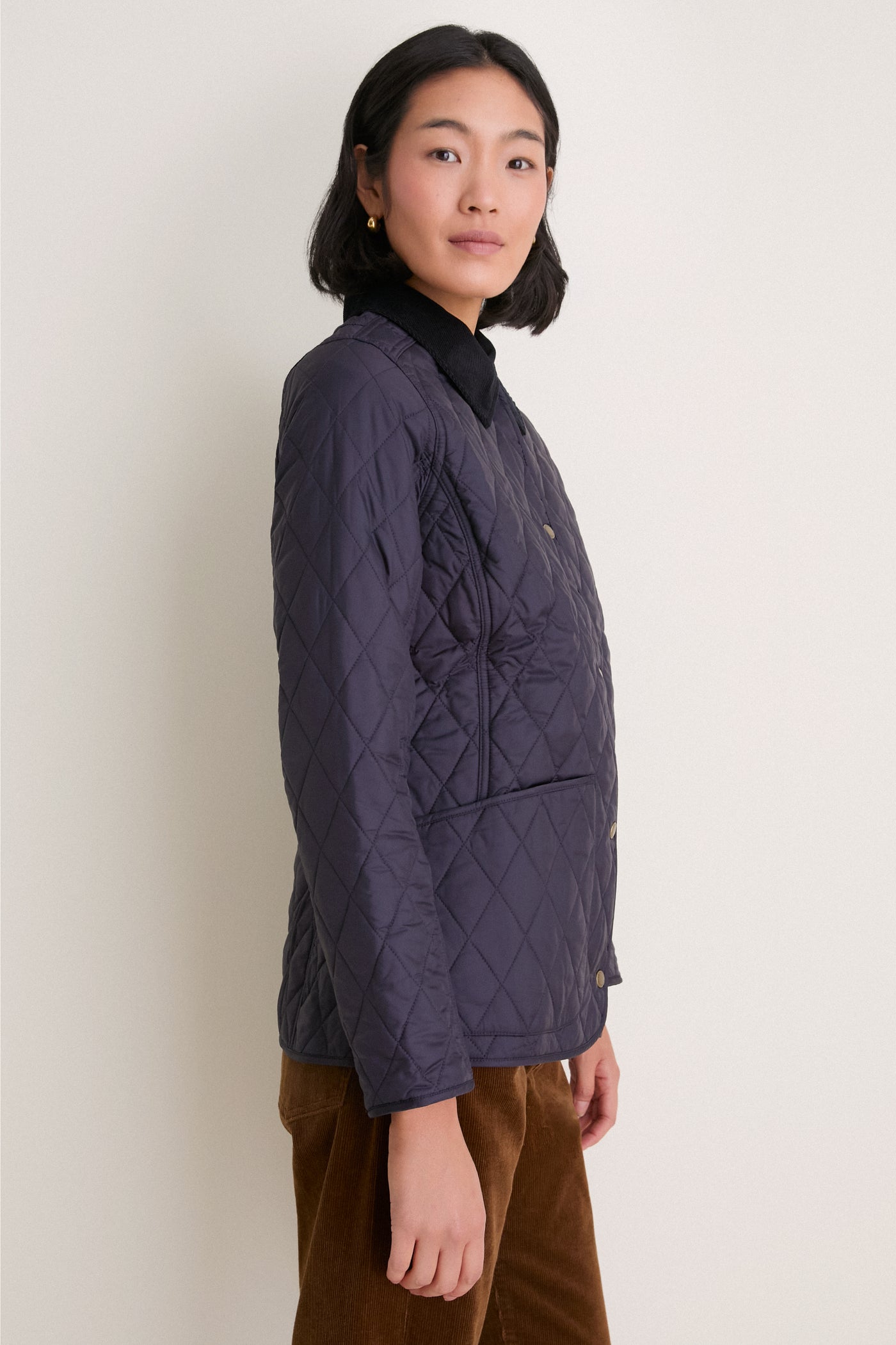 Navy Annandale Quilted Jacket