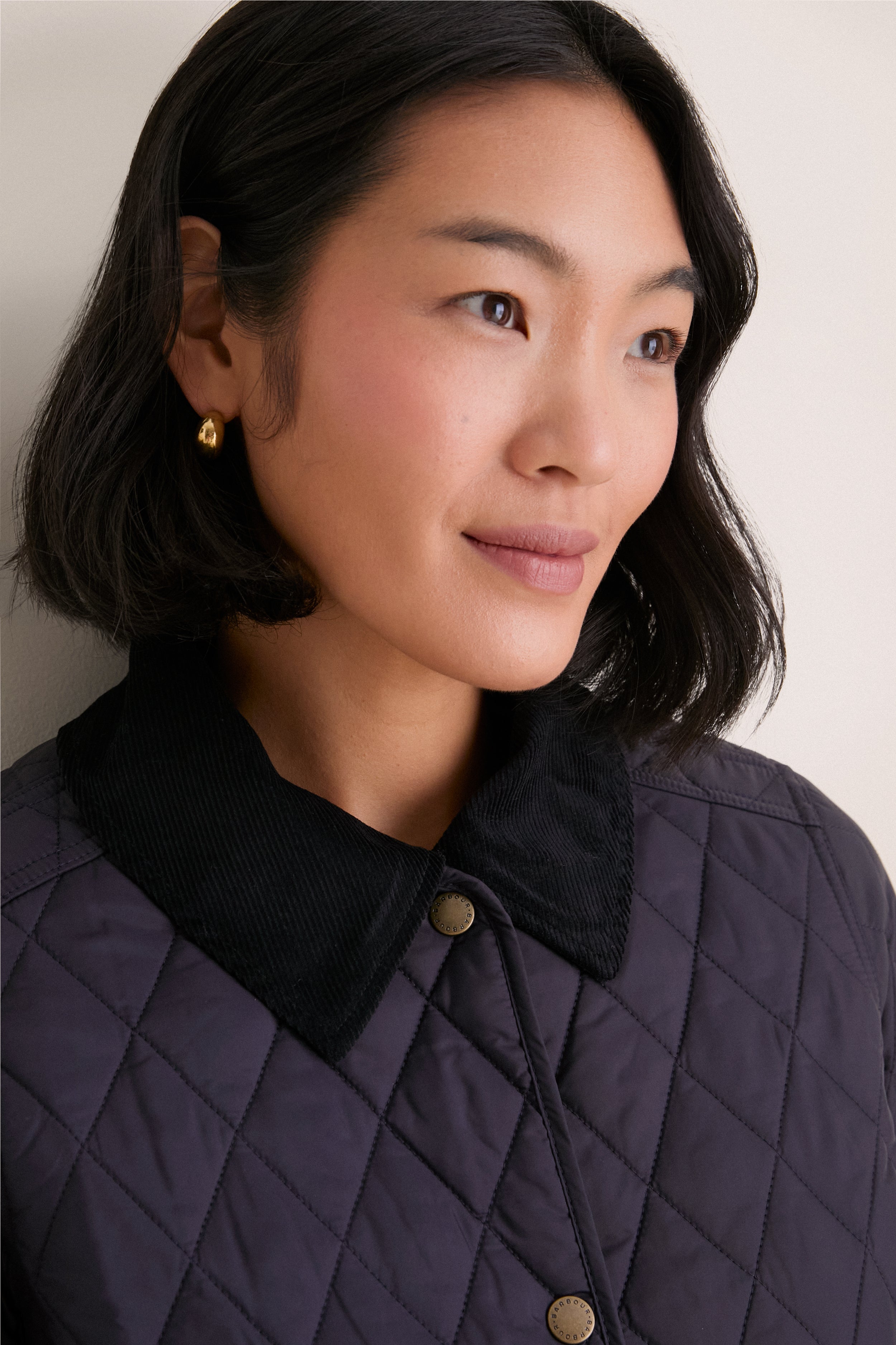 Navy Annandale Quilted Jacket