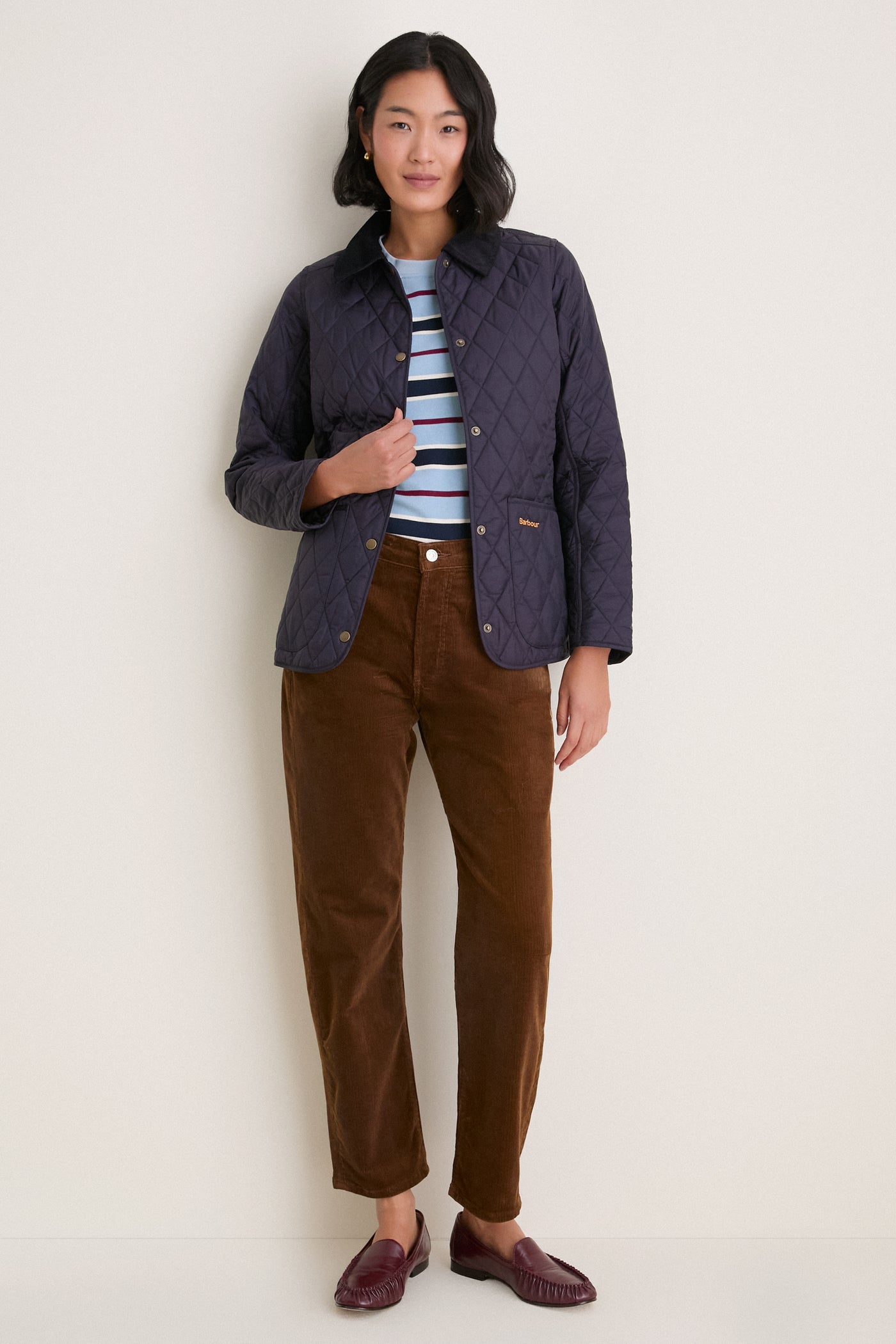 Navy Annandale Quilted Jacket