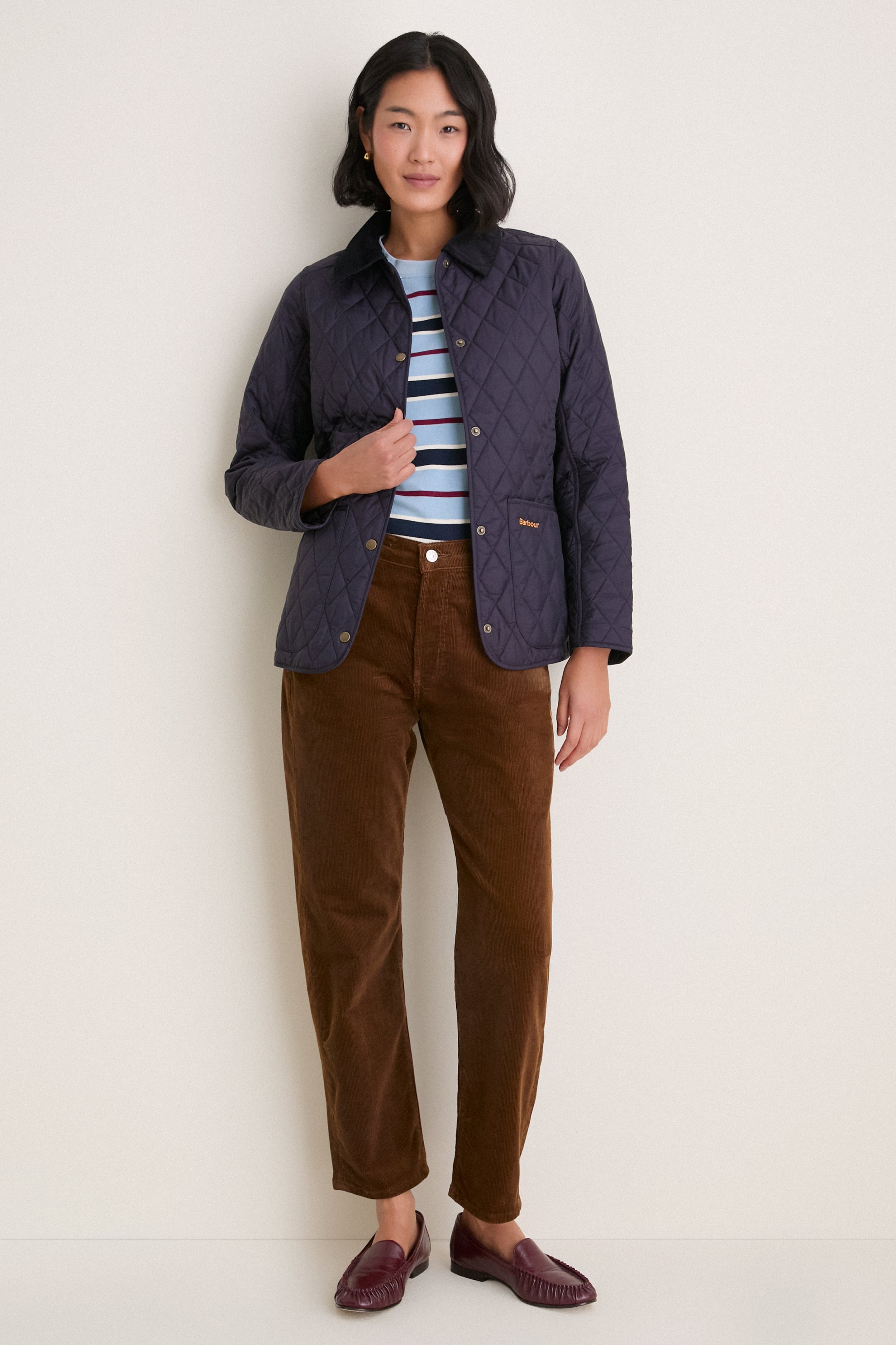 Navy Annandale Quilted Jacket
