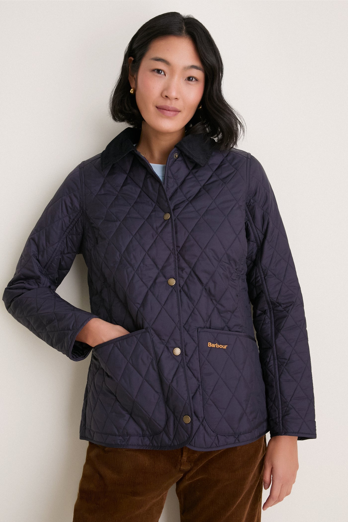 Navy Annandale Quilted Jacket