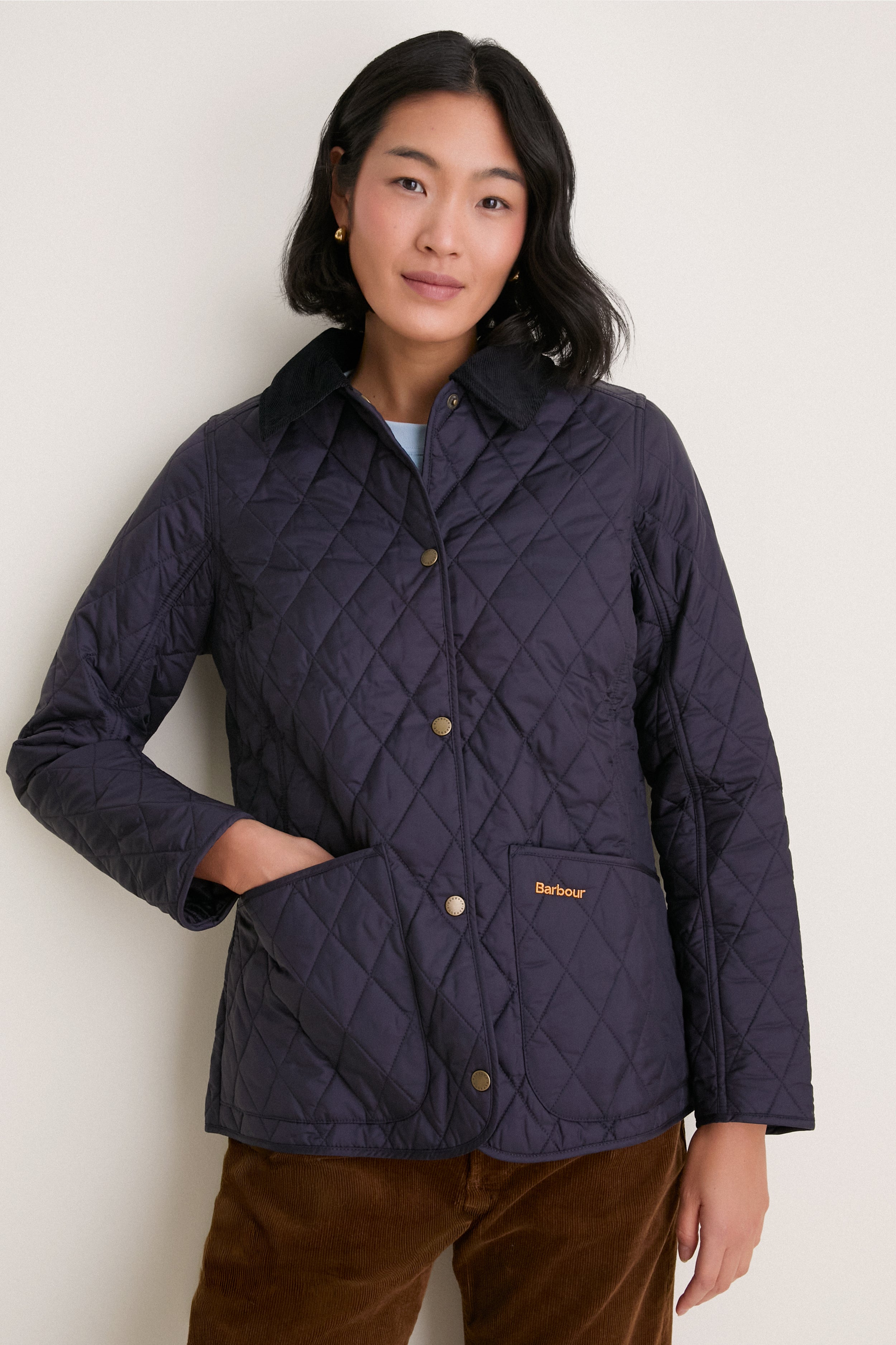 Navy Annandale Quilted Jacket