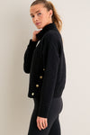 Black Quilted Wright Funnel Neck
