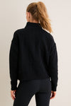 Black Quilted Wright Funnel Neck