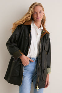 Olive Highclere Wax Jacket