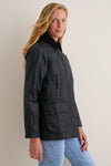 Navy Beadnell Wax Jacket