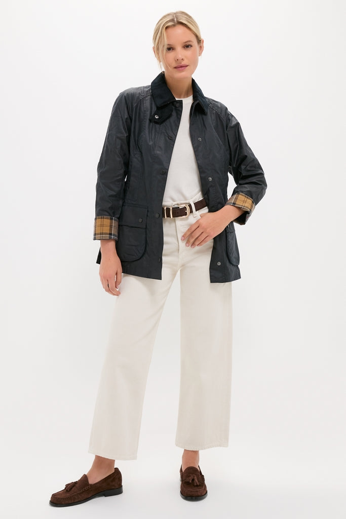 Navy Beadnell Wax Jacket | Barbour