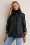 Navy Beadnell Wax Jacket