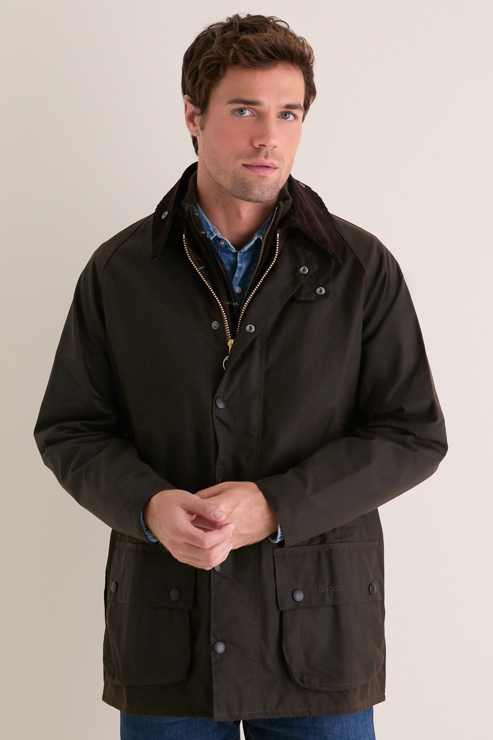 Men's Olive Beaufort Wax Jacket