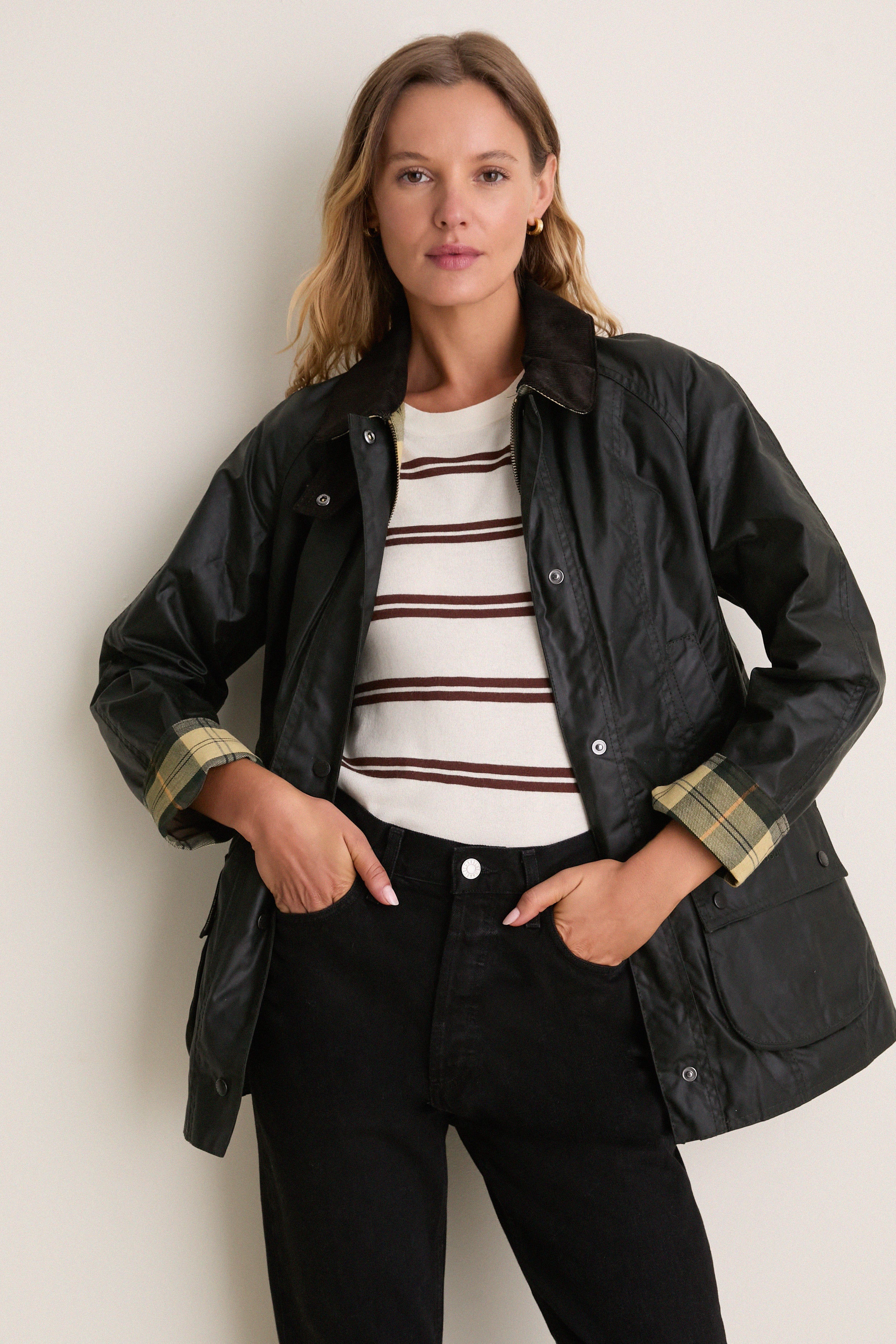 Sage Beadnell Wax Jacket | Barbour