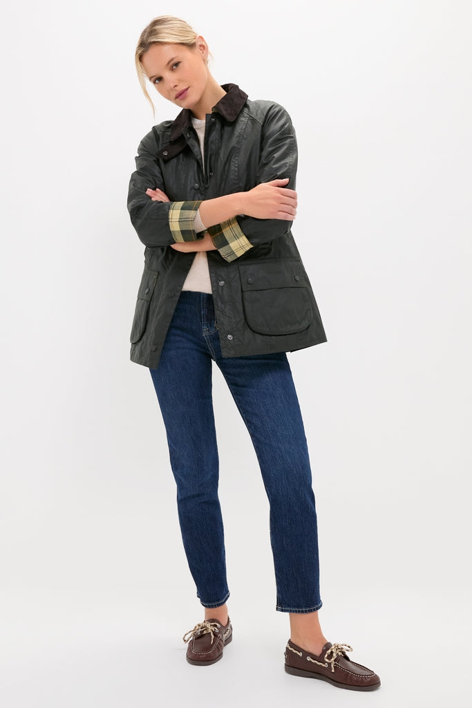 Sage Beadnell Wax Jacket | Barbour