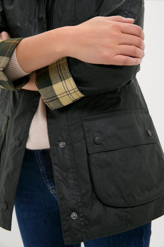 Sage Beadnell Wax Jacket