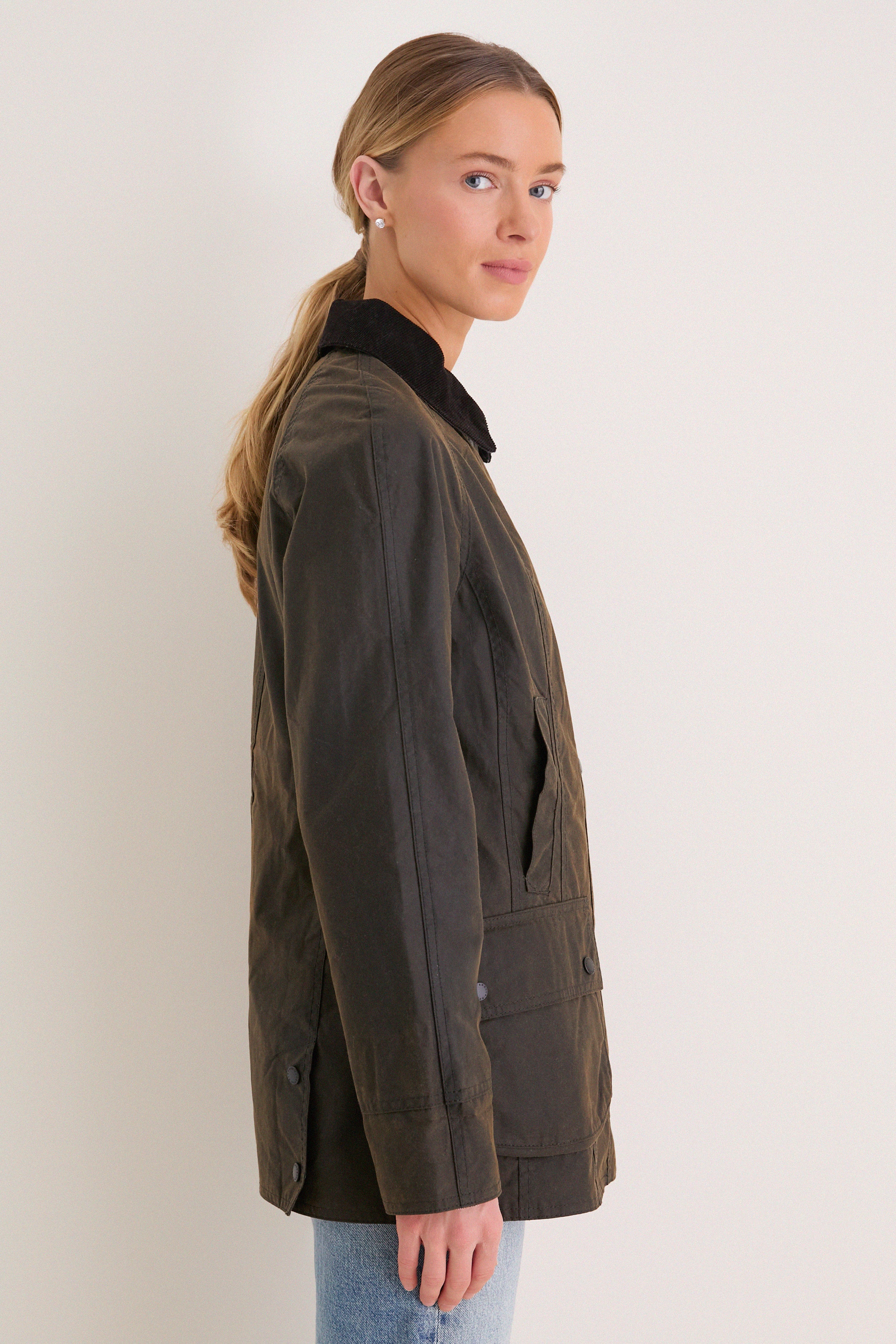 Classic Olive Beadnell Wax Jacket