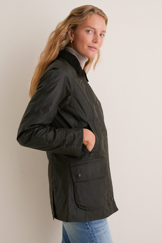 Classic Olive Beadnell Wax Jacket