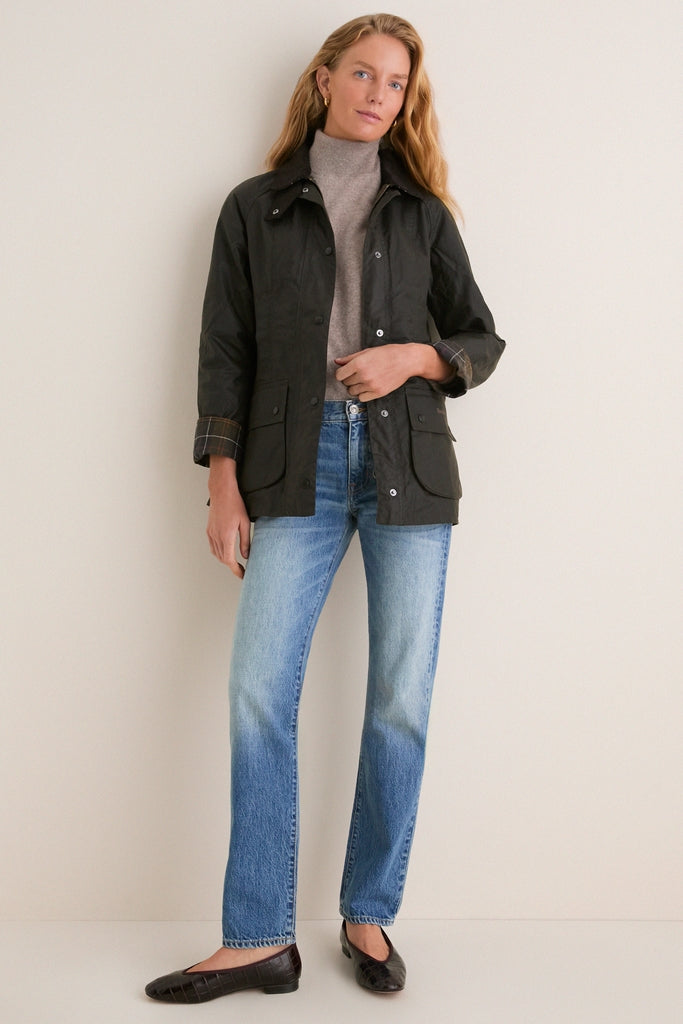 Classic Olive Beadnell Wax Jacket