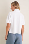White Pique Holmes Boyfriend Polo