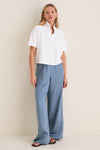 White Pique Holmes Boyfriend Polo