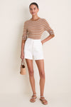 White Ruth Shorts