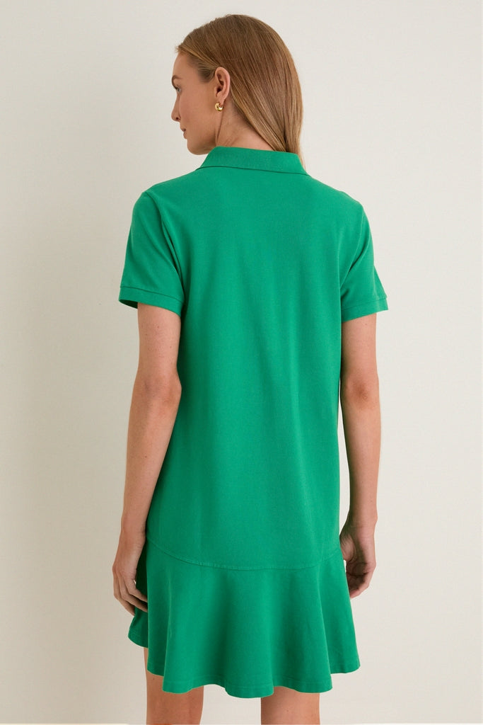 Green Pique May Polo Dress Tuckernuck Green / XXS Green Pique May Polo Dress Tuckernuck Green / XXS